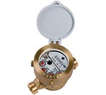 Single jet water meters